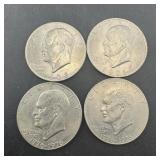 Lot Of 4 Eisenhower Dollars; Includes Two 1976-d B