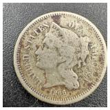 1866 Three-cent Piece