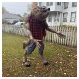 7-Foot Animated Werewolf with LCD Eyes; Includes b