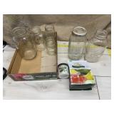 Pickling And Canning Salt With Glass Jars.