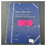 Indian Head Cent Book 1856ï¿½1909, Partial Book