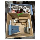 Doll Furniture & Smalls; Assorted pieces.
