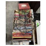 Cookbooks & Book Rack; Assorted cookbooks with rac