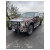 Ford F-150 Pickup Truck; Maroon Ford F-150 4-door