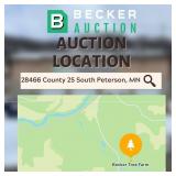 Auction Location: Becker Tree Farm - 28466 County