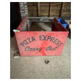 Pizza Express Carry-Out Metal Sign; Measures 36"x