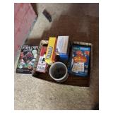 Poker & Game Lot; Assortment of poker chips, card