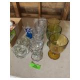 Glassware & Dï¿½cor; Assortment of stem glasses, hea