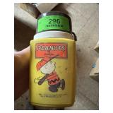 Thermos; Peanuts by Schulz Thermos, copyright 1950