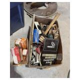 Assorted Items; Assortment of smoking sign, staple