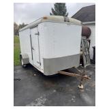 12-Foot Enclosed Trailer; Single axle enclosed tra