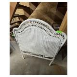 Wicker Headboard; 39" wide wicker headboard.