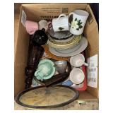 Ceramic & Glassware Lot; Plates, mugs, Aunt Jemima