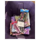 Party & Craft Lot; Decorations, chalk, coloring bo