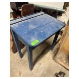 Kids Wooden School Desk; 22" wide.