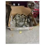 Canning Jars & Seals; Assorted glass jars with sea