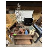 Decor Lot with Shelves; Assortment of decorations;