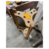 Pool Cue Stand; Stand for seven cues with bag.