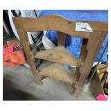 Corner Shelf; 25.5" W x 41" T.