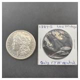 1887-S Morgan Silver Dollar