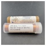 (times 2) Two Rolls Of 2009 Brilliant Uncirculated
