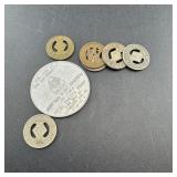 Bag with Miscellaneous Tokens