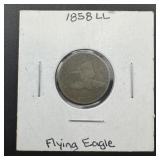 1858 Large Date Flying Eagle Cent