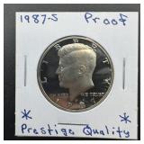 1987-S Kennedy Proof Half Dollar