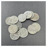 Bag of 13 Steel Wheat Cents