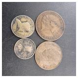Miscellaneous Silver Foreign Coins and Others