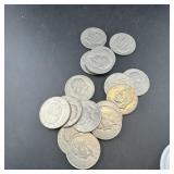 (15) 1972 & 1974 Ike Dollars