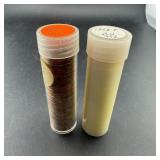 (times 2) 1958 And 1955 Wheat Penny Rolls