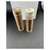 (times 2) Two Rolls Of 1964 Bu Pennies P & D