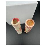 (times 2) Two Rolls Of 1974 P & D Pennies