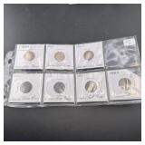 7 Indian Head Pennies -1880s (Some Better Dates)