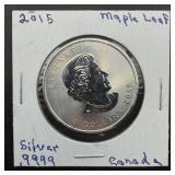 1 oz .999 Fine Canada Silver Round