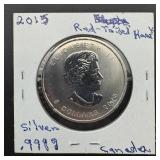 1 oz .999 Fine Canada Silver Round