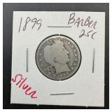 1899 Barber Quarter Silver