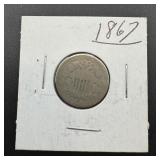 1867 Shield Nickel