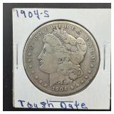 Key Date 1904-S Morgan Silver Dollar