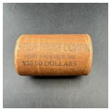 $20 Morgan Silver Dollar Roll Ends(cctail&1879face