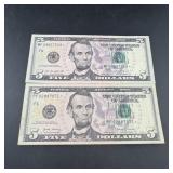 (Times 2) 2013 & 2017-A  $5 Star Notes