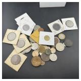 Bag with Lots of Foreign Coins