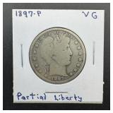 1897 Barber Silver Half Dollar