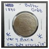 1840 Large Cent