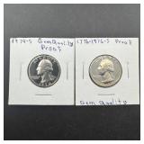 Proof 1976 Quarter And 1974-s Quarter