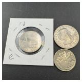 Susan B. Anthony Dollar, Washington Quarter, And 1