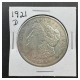 1921-D Morgan Silver Dollar