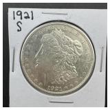1921-S Morgan Silver Dollar