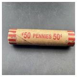 $.50 Penny roll w/ 1925-S end and 1859 Indian Head